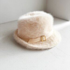 Kangol Furgora Rachel Angora Rabbit Blend Ivory Fedora Hat S